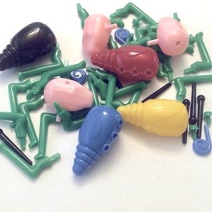 Vintage 1949 Cootie Game Pieces